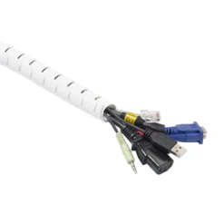 D-Line Cable Zipper - 2.5m Length 25mm Diameter, White