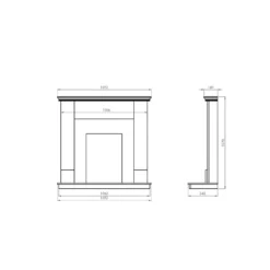 Suncrest Howden Electric Fire Suite With Flat To Wall Fitting - Oak & Brass -Energizer Sales Store 12834184 8034833219522591