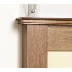 Suncrest Howden Electric Fire Suite With Flat To Wall Fitting - Oak & Brass -Energizer Sales Store 12834184 8984833219375255