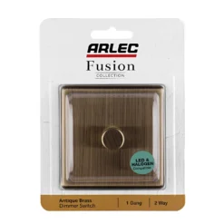 Arlec Fusion 1 Gang 2 Way Antique Brass Dimmer Switch -Energizer Sales Store 12835370 1514833172540947