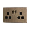 Arlec Fusion 13A 2 Gang Antique Brass Double Switched Socket 1 Arlec Fusion 13A 2 Gang Antique Brass Double Switched Socket -Energizer Sales Store 12835373 1424831959088344