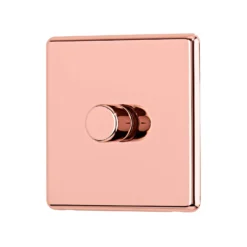 Arlec Fusion 1 Gang 2 Way Rose Gold Dimmer Switch