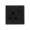 Arlec Rocker 13A 1 Gang Jet Black Single Switched Socket -Energizer Sales Store 12835812 9024831940726652