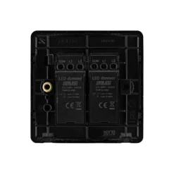 Arlec Rocker 2 Gang 2 Way Jet Black Dimmer Switch -Energizer Sales Store 12835818 1444833173105964
