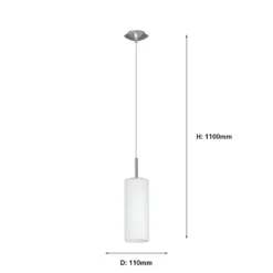 Eglo Troy 3 (1 Light) Pendant Light - Satin Nickel -Energizer Sales Store 12836613 1574833236247813