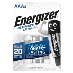 Energizer Ultimate Lithium AAA Batteries - 2 Pack