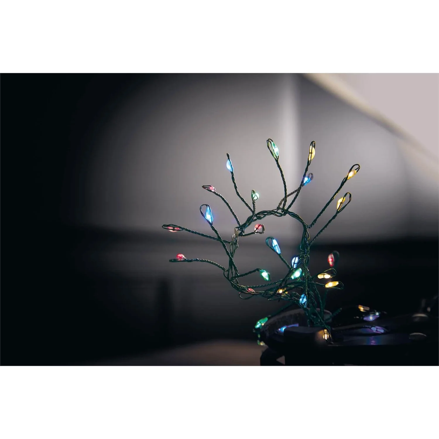 240 Large LED Green Copper Wire Garland Christmas Lights - Multicoloured 4 240 Large LED Green Copper Wire Garland Christmas Lights - Multicoloured - Image 2
