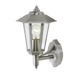 Lutec Grosvenor Stainless Steel Outdoor Wall Lantern -Energizer Sales Store 12840505 1104831603853562