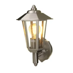 Lutec Grosvenor Stainless Steel Outdoor Wall Lantern -Energizer Sales Store 12840505 1204833193740372
