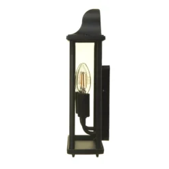 Lutec Holly Outdoor Wall Lantern - Black -Energizer Sales Store 12840506 7084833193348359