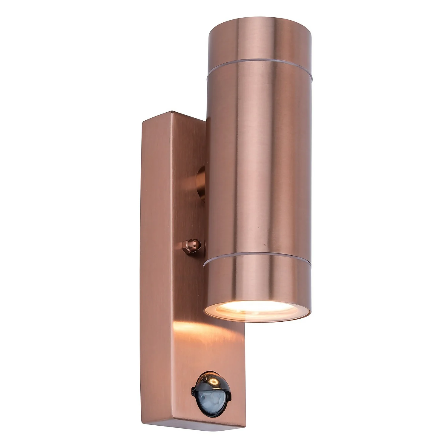Lutec Rado Up & Down Outdoor Wall Light With PIR Motion Sensor - Copper 4 Lutec Rado Up & Down Outdoor Wall Light With PIR Motion Sensor - Copper - Image 2