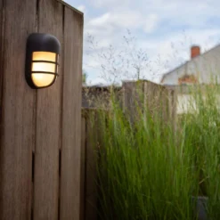 Lutec Bullo Outdoor Bulkhead Light - Anthracite -Energizer Sales Store 12840632 2014952694925962