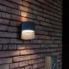 Lutec Lotus LED Up & Down Outdoor Wall Light - Anthracite -Energizer Sales Store 12840633 5044952656928970