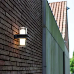 Lutec Tango LED Up & Down Outdoor Wall Light - Anthracite -Energizer Sales Store 12840635 1674952682956661