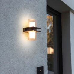 Lutec Tango LED Up & Down Outdoor Wall Light - Anthracite -Energizer Sales Store 12840635 2044952683082967