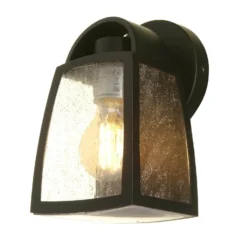 Lutec Kelsey Outdoor Wall Lantern - Black -Energizer Sales Store 12840644 1294833191694306
