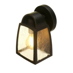 Lutec Kelsey Outdoor Wall Lantern - Black -Energizer Sales Store 12840644 5954833191829504