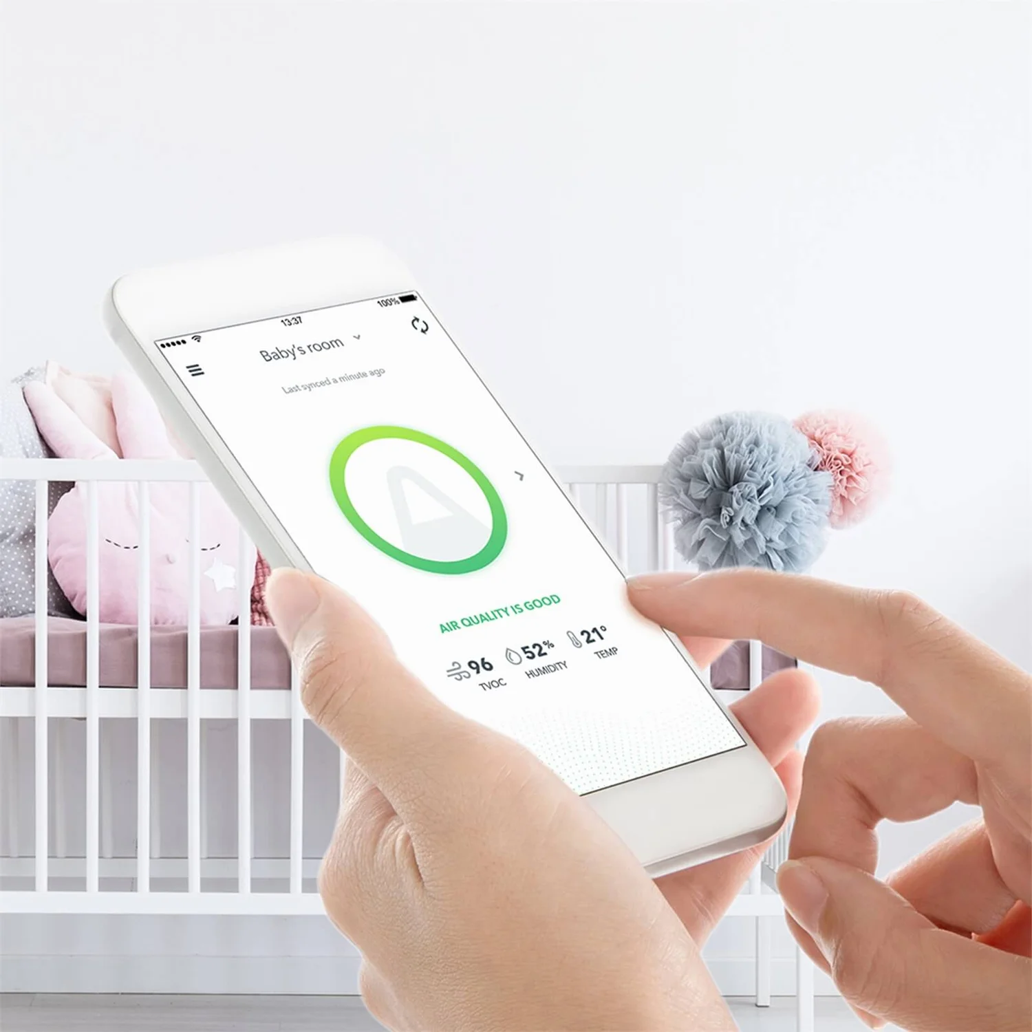 None Airthings Wave Mini - Smart Indoor Air Quality Monitor 4 None Airthings Wave Mini - Smart Indoor Air Quality Monitor - Image 2