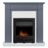 Αδάμ Adam Georgian Fireplace Surround & Elan Electric Fire - Grey & White -Energizer Sales Store 12844195 1994831951990560