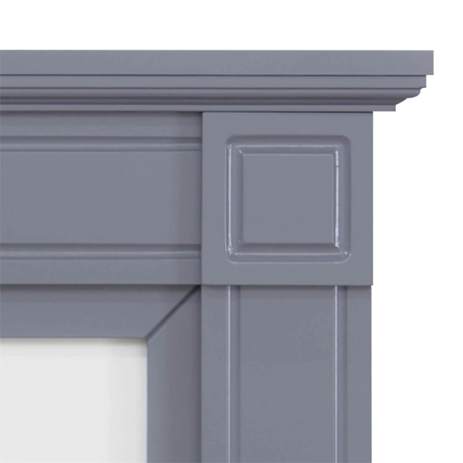 Αδάμ Adam Georgian Fireplace Surround & Elan Electric Fire - Grey & White 4 Αδάμ Adam Georgian Fireplace Surround & Elan Electric Fire - Grey & White - Image 2