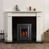 None Regent 5kw Electric Fire Suite With Cassette Design - White & Black Granite -Energizer Sales Store 12844200 1274831970823318
