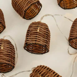 None Rattan Bell Battery String Lights -Energizer Sales Store 12845159 9264867915217124