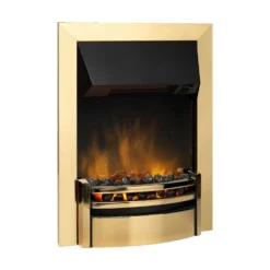 Dimplex Kansas Optiflame Electric Fire With Inset Fitting - Brass & Black -Energizer Sales Store 12845706 1314832975540610