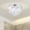 EGLO Olmonte Crystal And Chrome Bathroom Ceiling Light -Energizer Sales Store 12881602 8644941823835028