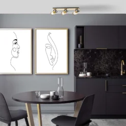 Lucy 3 Lamp Spotlight Plate - Gold & Black -Energizer Sales Store 12882221 2994843518951057