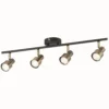 Noah 4 Lamp Spotlight Plate - Black & Antique Brass -Energizer Sales Store 12882224 1954843519154778