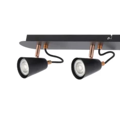 Emma 4 Lamp Spotlight Bar - Black & Copper -Energizer Sales Store 12882225 1664843519481211