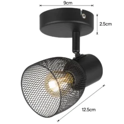 Emily Single Lamp Spotlight - Black 10 Emily Single Lamp Spotlight - Black -Energizer Sales Store 12882226 6264843519822053