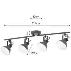 Alfie 4 Lamp Spotlight Bar - Grey -Energizer Sales Store 12882233 1314843520063664