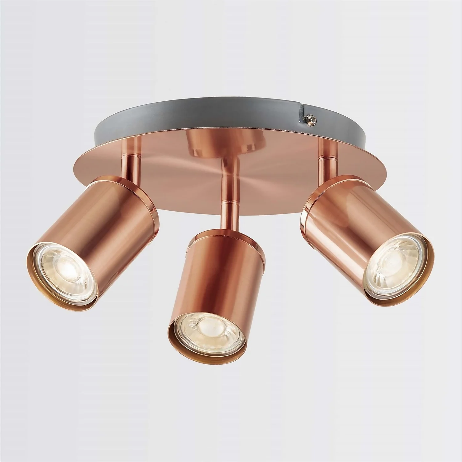 Rose 3 Lamp Spotlight Plate - Rose Gold 4 Rose 3 Lamp Spotlight Plate - Rose Gold - Image 2