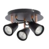 Emma 3 Lamp Spotlight Plate - Black & Copper -Energizer Sales Store 12882237 2094843519349019