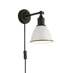 Country Living Farmhouse Plug In Wall Light - White -Energizer Sales Store 12882888 1974860936820482