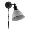 Country Living Farmhouse Plug In Wall Light - Grey