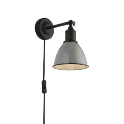 Country Living Farmhouse Plug In Wall Light - Grey -Energizer Sales Store 12882889 9754860936557757
