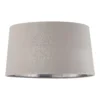 House Beautiful Samet Velvet Drum Shade - Grey - 45cm -Energizer Sales Store 12882892 1584861119773691