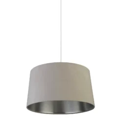 House Beautiful Samet Velvet Drum Shade - Grey - 45cm -Energizer Sales Store 12882892 1664861119865239