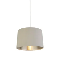 House Beautiful Samet Velvet Drum Shade - Grey - 30cm -Energizer Sales Store 12882900 1294861161987066