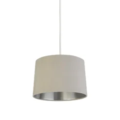 House Beautiful Samet Velvet Drum Shade - Grey - 30cm -Energizer Sales Store 12882900 1904861162015239