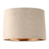 House Beautiful Samet Velvet Drum Shade - Champagne - 30cm -Energizer Sales Store 12882901 7864861161817566
