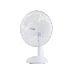 12 Inch Plastic Desk Fan - White