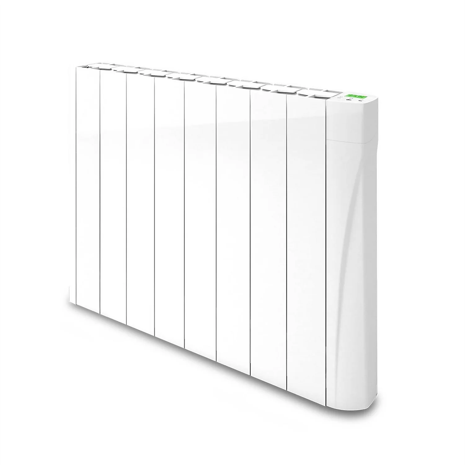 TCP Wall Mounted Oil Filled Radiator With Smart Features In White - 1000W 3 TCP Wall Mounted Oil Filled Radiator With Smart Features In White - 1000W