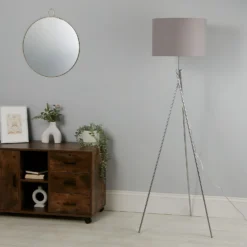 Bella Tripod Floor Lamp - Grey -Energizer Sales Store 12908200 5715042038653354