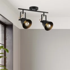 Abigail 2 Lamp Spotlight Bar - Black -Energizer Sales Store 12909851 1394845849312351