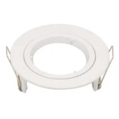 GU10 Single Fixed Downlight, White Finish