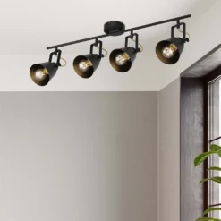 Abigail 4 Lamp Spotlight Bar - Black -Energizer Sales Store 12909853 6114845849453750