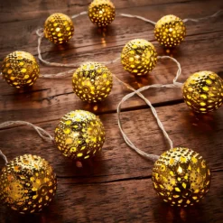 10 Gold Lantern String Christmas Tree Lights - Battery Operated -Energizer Sales Store 12939835 1594884307625592